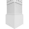 Ekena Millwork Craftsman Classic Square Non-Tapered Manchester Fretwork Column w/ Mission Capital & Mission Base CC1210ENMNCMIMI - alternate 2
